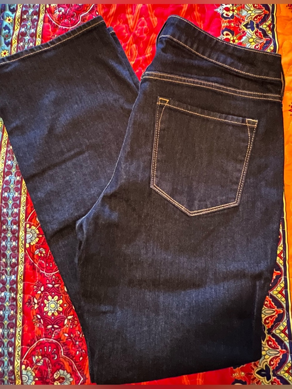 NEW WITHOUT TAGS Old Navy Dark Wash Mid-Rise WOW Boot Cut Jeans—Womens 14 Petite